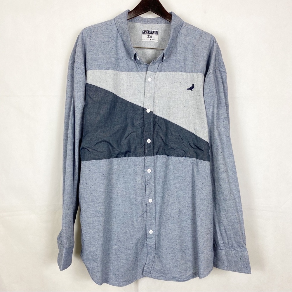 Staple Pigeon | Men’s Denim Button Down Shirt